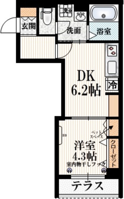 ＣＡＳＡ　ＦＯＲＴＵＮＡの間取り