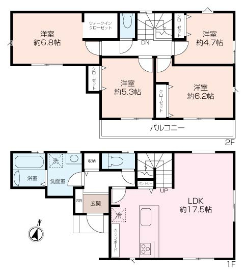 富岡西2丁目5期新築戸建　No.1の画像