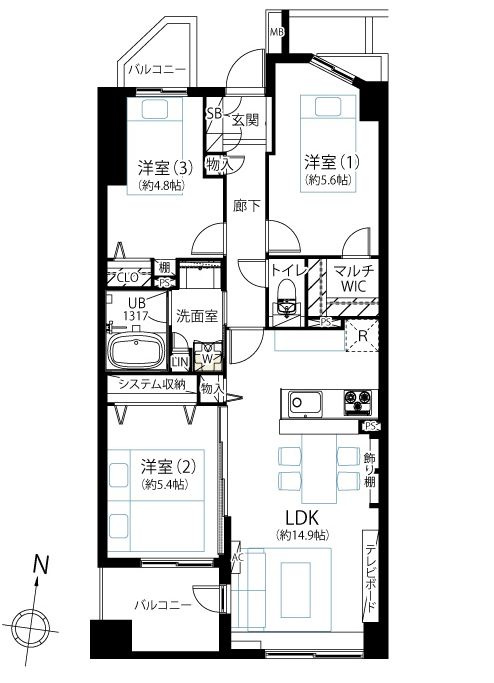 ミサワホームズ三ノ輪の間取り|11階部分・南向きにつきまして日当たり・通風・眺望良好。新規リノベーション施工が完了いたしましたのでいつでも内覧が可能です。安心のアフターサービス保証付きですのでご購入後も安心して暮らせます。