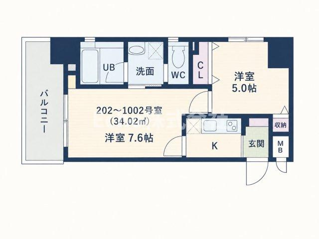 アモーレ本町 WESTの間取り