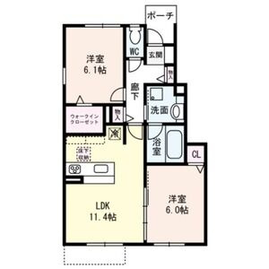 【間取り】 | ディアコート | お部屋の間取り図です。