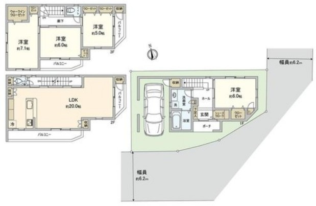 【間取り】 | 今津山中町　新築戸建