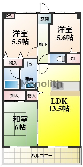 コンフォート和泉の間取り