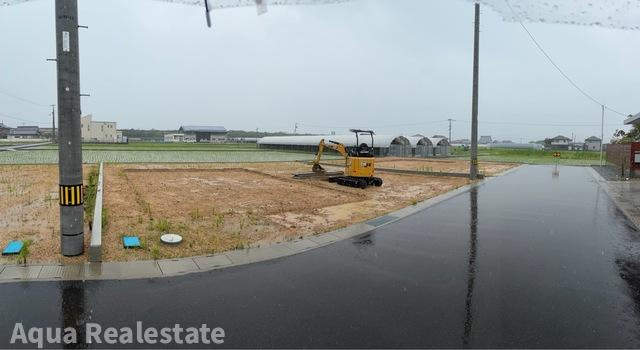 善通寺市原田町の新築一戸建の前面道路含む現地写真|前面道路含む現地写真です