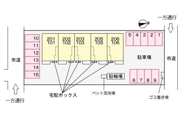 コモド・ダ・ビベレ焼津の駐車場