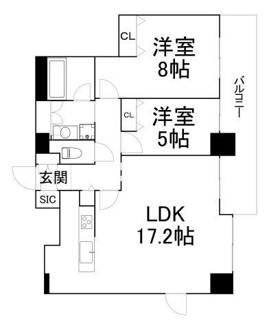 【間取り】 | クロスレジデンス大阪新町