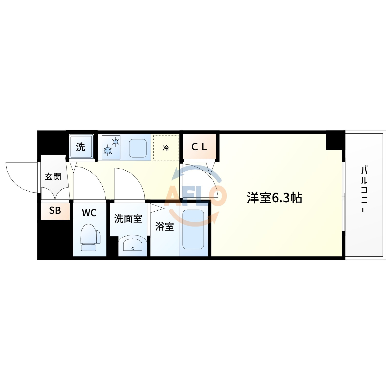 グランカリテ新大阪WESTの間取り|間取り