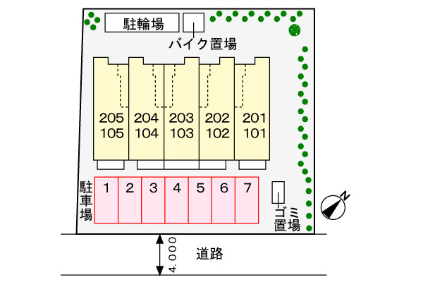 プリムヴェールジャルダンの区画図