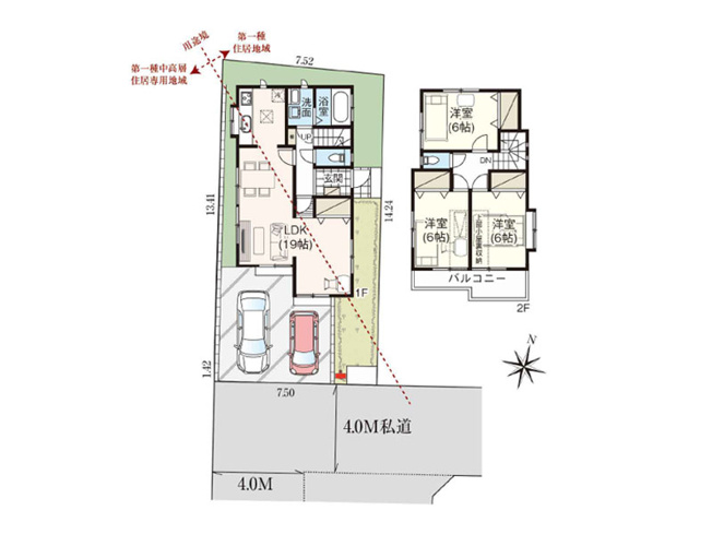 【間取り】 | 新座市新堀1丁目　中古一戸建住宅　(保谷店) | 大容量の小屋裏収納が設置されており、お部屋を広く有効活用可能。2026年10月に内外装リフォーム完了予定、きれいに生まれ変わります。※図面を基に作成しています。現況と異なる場合は現況を優先いたします。