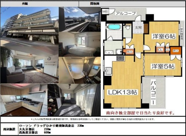 イーグルコート京都錦小路の間取り