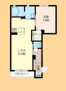 プルメリアAの間取り