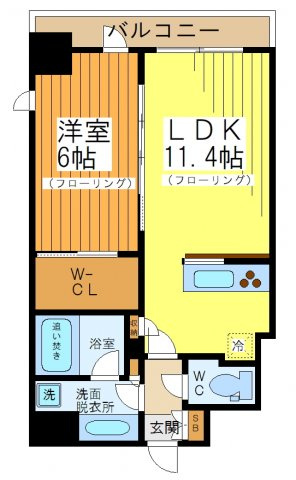 ザ・パークハビオ明大前の間取り