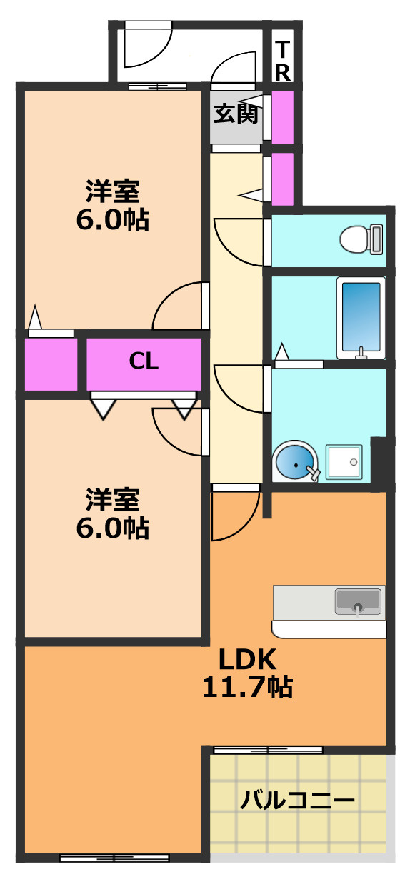 サンパティーク未来の間取り