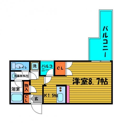 コーポYAHATAナンバ元町の間取り