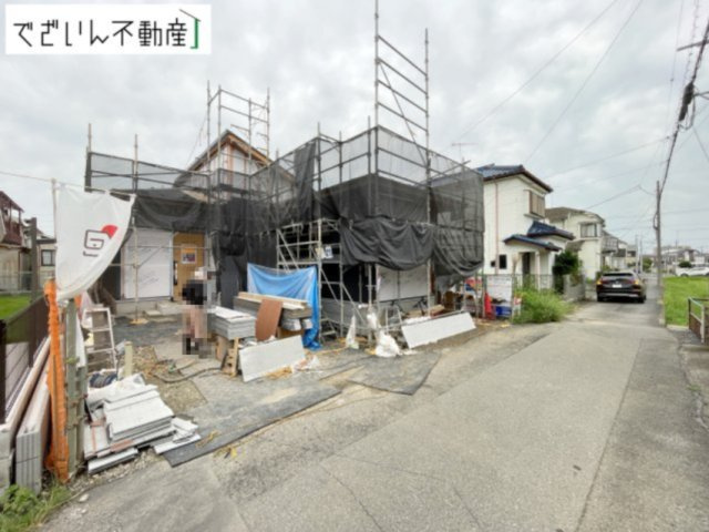 【前面道路含む現地写真】 | blooming garden深谷市西島　【平屋】新築住宅 | 現地(2026年8月撮影)