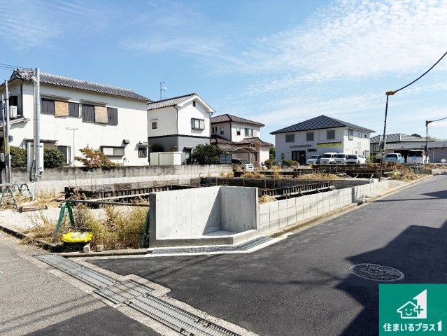 岸和田市上松町　新築一戸建ての外観|現在の進捗状況です！順調に作業進行中、完成が待ち遠しいです！詳細の間取り等、お気軽にお問い合わせください！