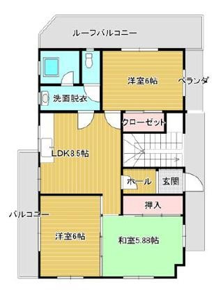 リトルシャトーの間取り