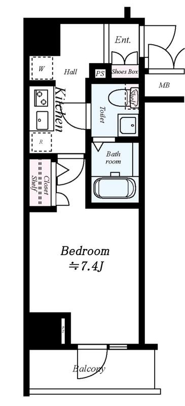 エグゼ天王寺Ⅱの間取り