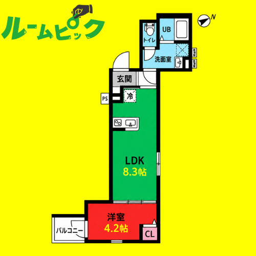 BAILA　&Premium(バイラ　アンドプ　名古屋市賃貸　仲介手数料無料の間取り