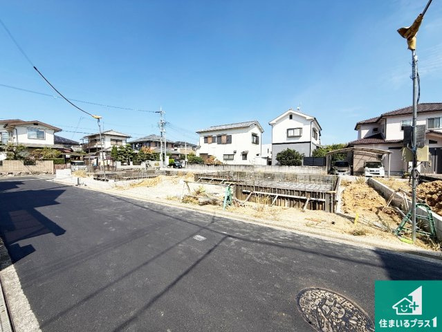 岸和田市上松町　新築一戸建ての外観|現在建築中！落ち着いた街並みで新生活を始めることが出来そう！周辺の物件も併せてご紹介させて頂きます！