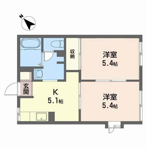 フォーブル加賀野の間取り