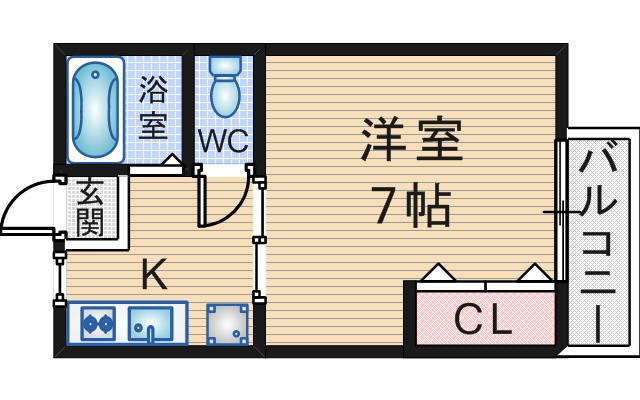ラフィーネ曽根Ⅲの間取り