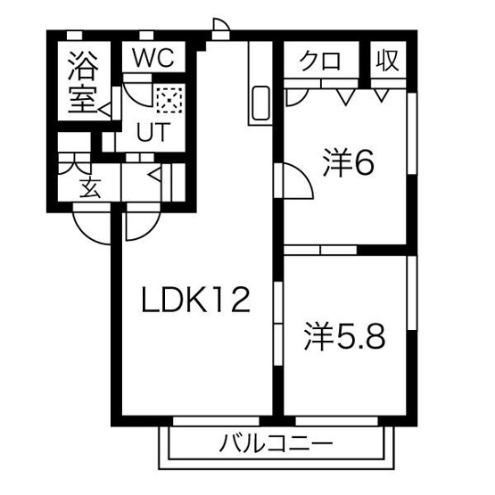 【間取り】 | コスモ・グランデB