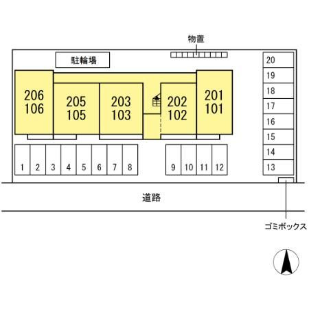 サンモンテの区画図