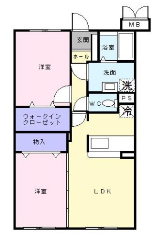 ベルメゾンの間取り
