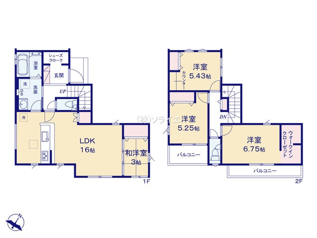 入間市高倉10期　全15棟　新築戸建　グラファーレの間取り