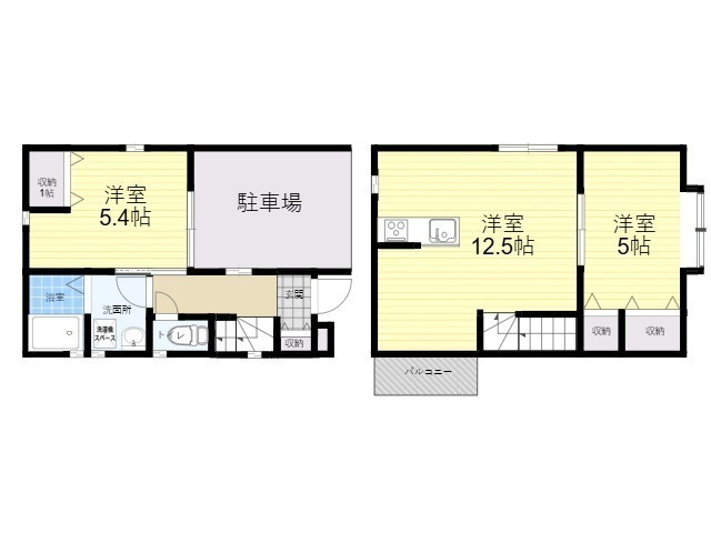 川越市木野目 中古戸建の間取り