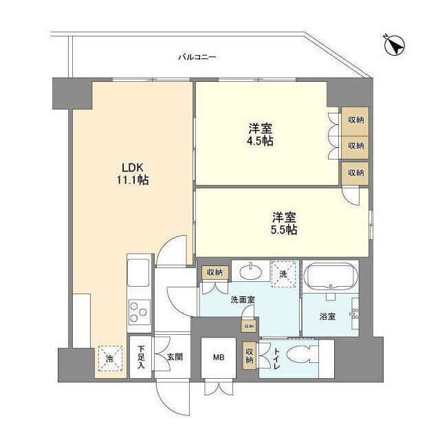 ＫＵＲＡＭＡＥ２１４の間取り