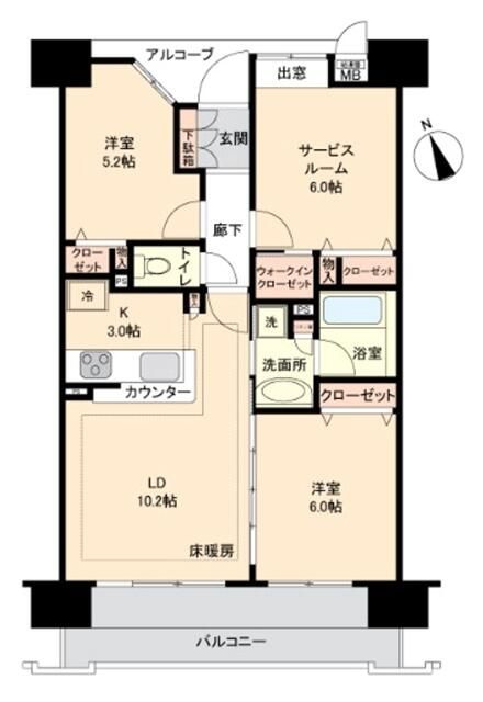 サニーコート上野の間取り