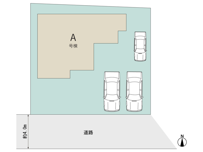 【区画図】 | 島田市三ッ合町 新築一戸建て | 区画図です