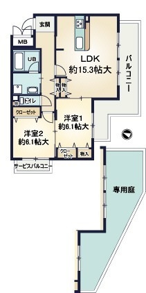 ＦＬＯＲＥＡＲ潮江の間取り