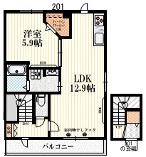 メゾン　パルクの間取り