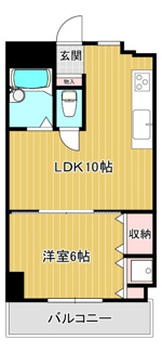 【間取り】 | 雷門永谷マンション | 間取りです。