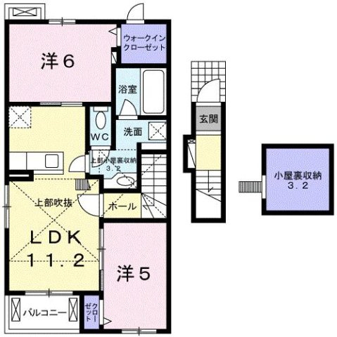 ルピア　Ｍの間取り