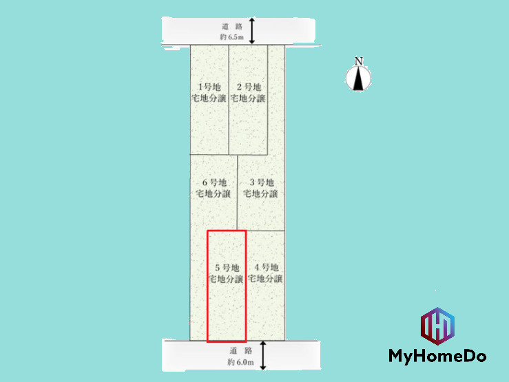 北区楠6期の土地図