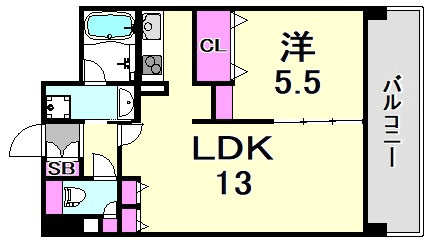 グリーンテラス尼崎の間取り