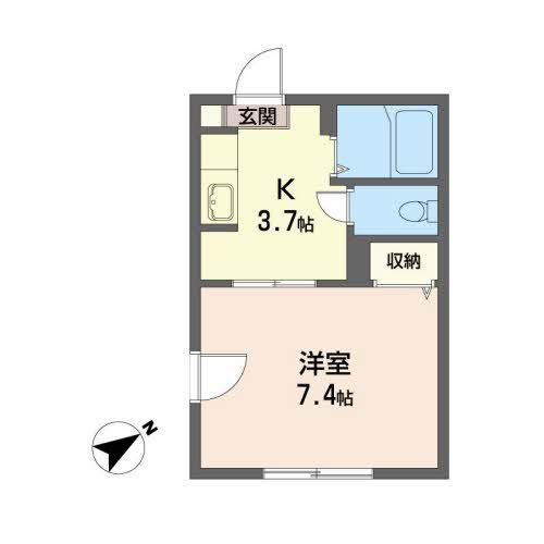 ディアス上堂 Ｆの間取り