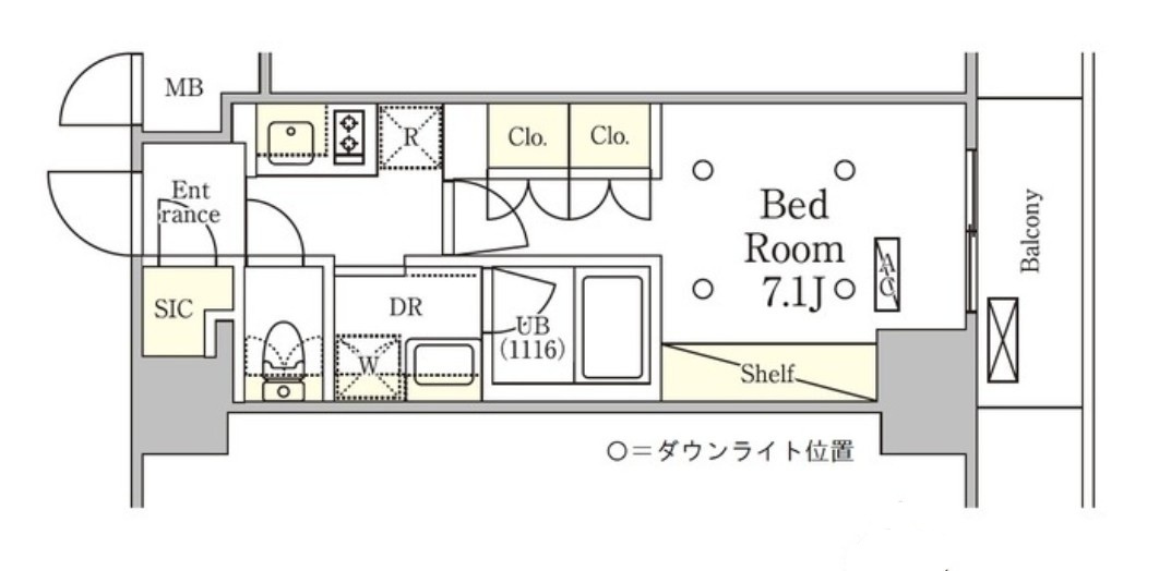 台東区台東２丁目の賃貸マンションの間取り