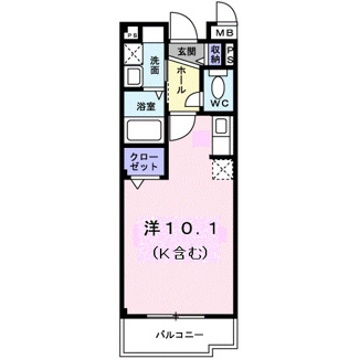 【間取り】 | トラッド美里Ｂ