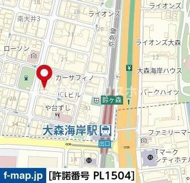 スカイコート大森の地図