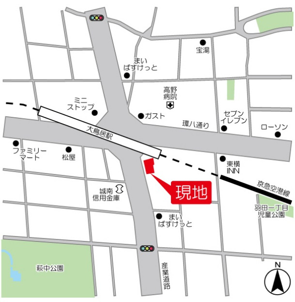 コスモリード羽田の地図