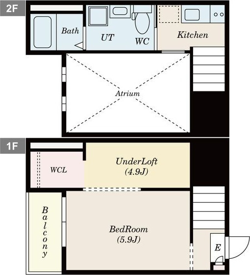 Bleu Ciel千竈通の間取り