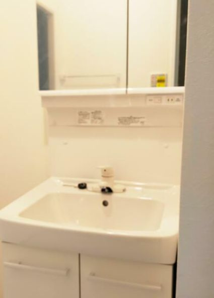 ハイム千歳の洗面所|忙しい朝には欠かせない洗面所です