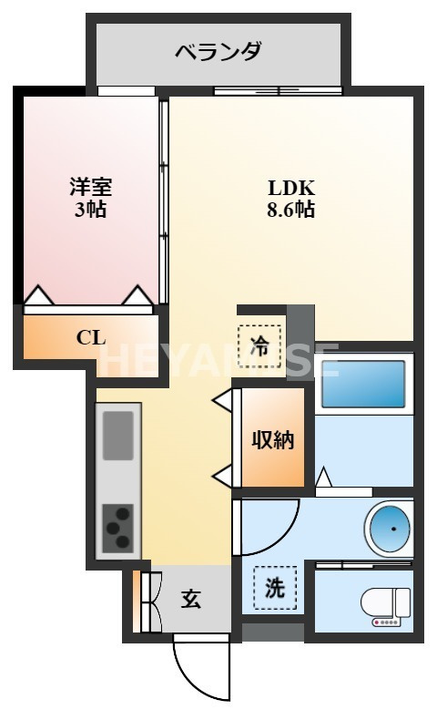 アヴニールA棟の間取り