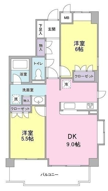 コート　メドウの間取り|間取りです。