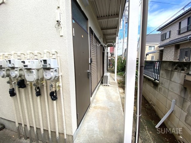 常盤荘のバルコニー|物干しスペース☆彡